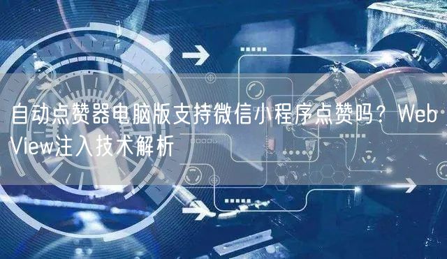 自动点赞器电脑版支持微信小程序点赞吗？W