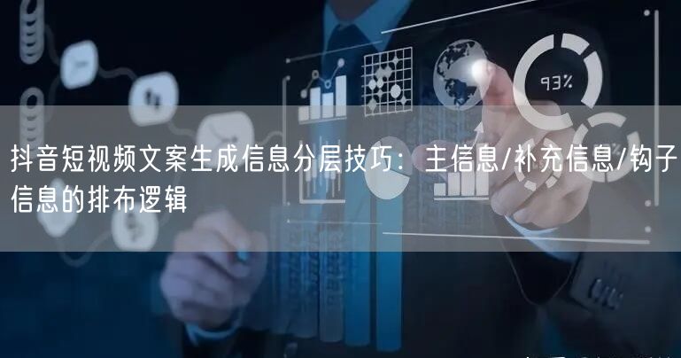 抖音短视频文案生成信息分层技巧：主信息/